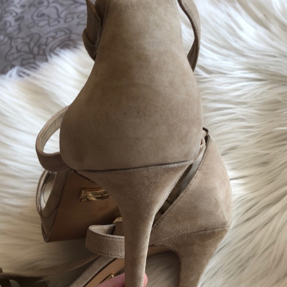 Michael Kors Collection Leandra Suede Sandal 10.5 - Picture 8 of 9